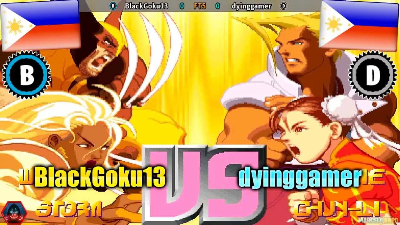 X-Men vs. Street Fighter (BlackGoku13 Vs. dyinggamer) [Philippines Vs. Philippines]