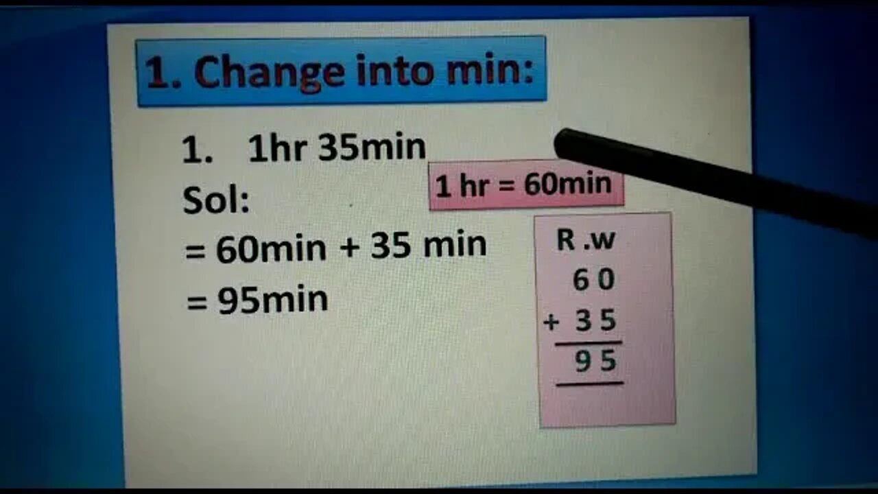 CLASS 3 MATHS B HOURS & MINS