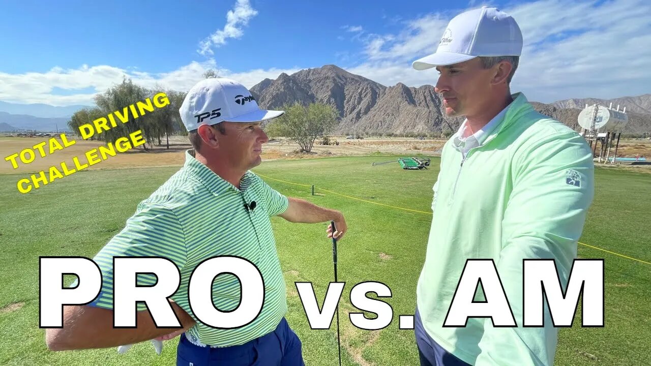 Pro vs Amateur! BBG Total Driving Challenge! Milo Lines VS Drew Cooper | Golf Driving Contest