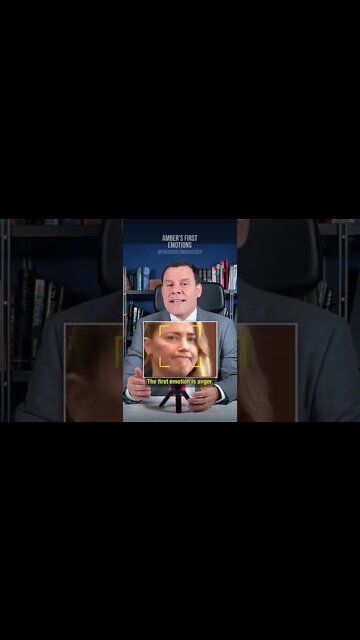 Amber Heard's first emotions at her testimony - #shorts