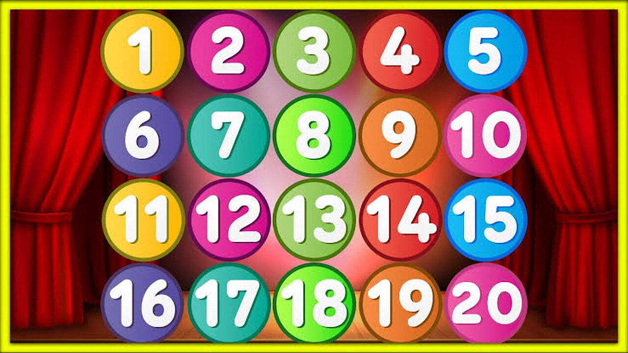 Number song 1-20 for children | Counting numbers