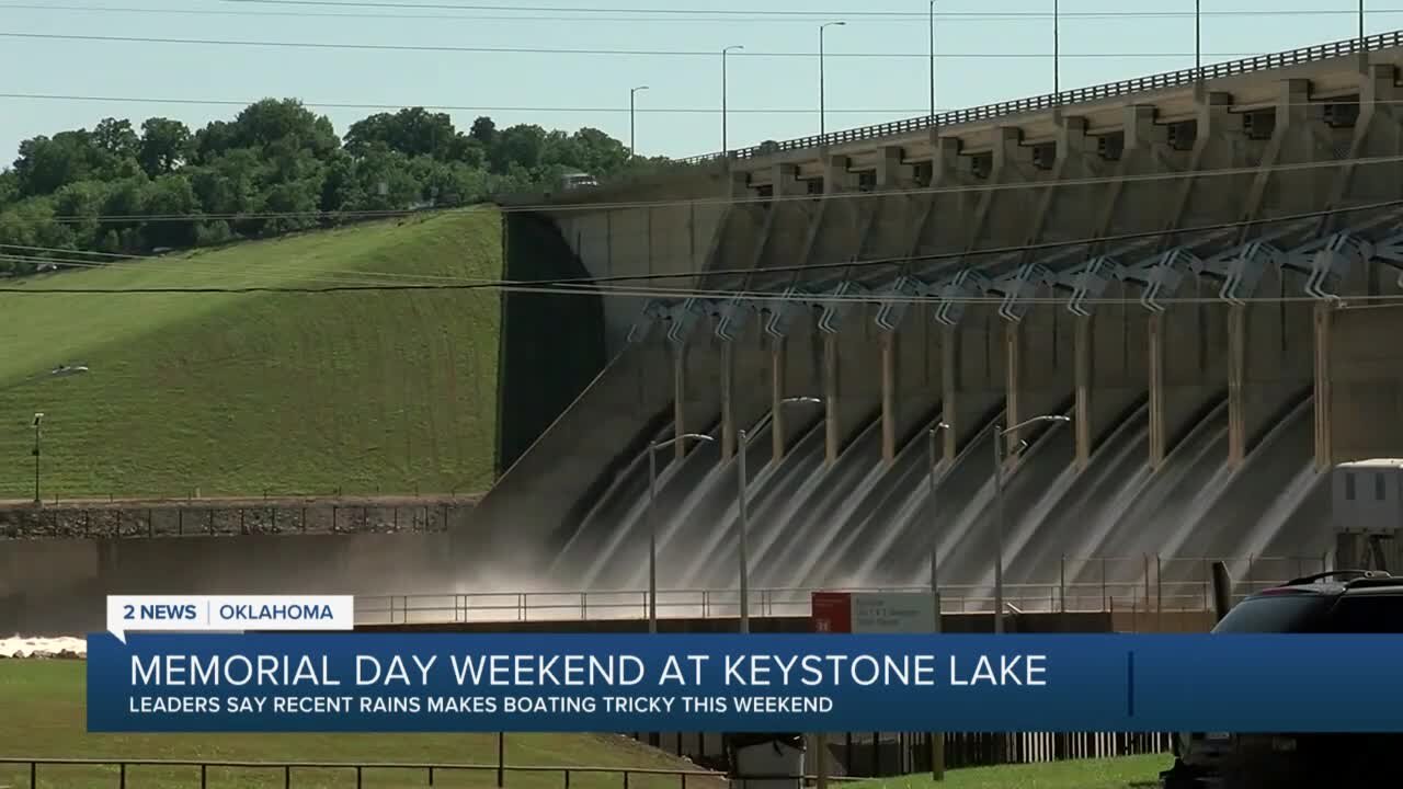 Keystone Lake levels higher than usual ahead of a busy Memorial weekend