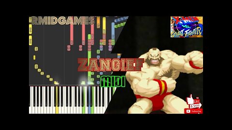 X-Men Vs Street Fighter - Zangief ~ Piano ( Midi )