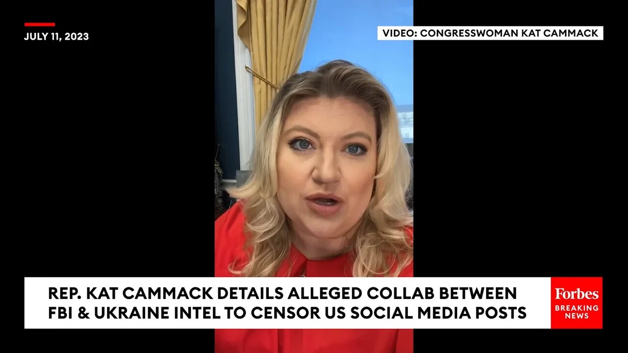 Kat Cammack: Bombshell Report Reveals FBI & Ukraine Worked Together To Censor US Social Media Posts