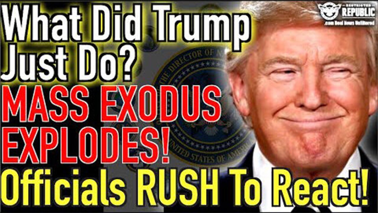 What Did Trump Just Do? Mass Exodus Explodes! Officials RUSH To React''