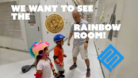 Kids visit the Bitcoin Rainbow Room - after seeing it on Twitch