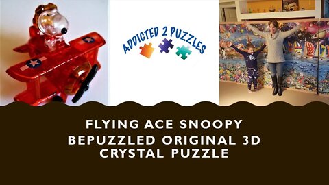 Flying Ace Snoopy Original 3D Crystal Puzzle Tutorial