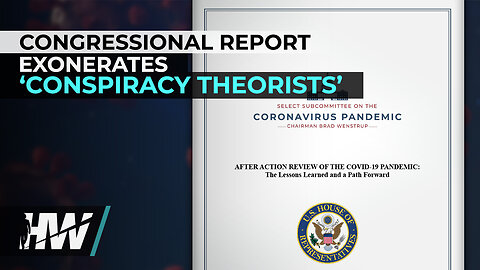 CONGRESSIONAL REPORT EXONERATES ‘CONSPIRACY THEORISTS’