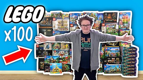 I build 100 LEGO buildings!!!