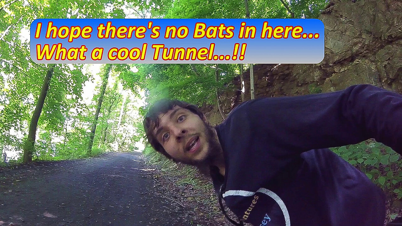 Mountain Biking through a SECRET TUNNEL (Deer Encounter)