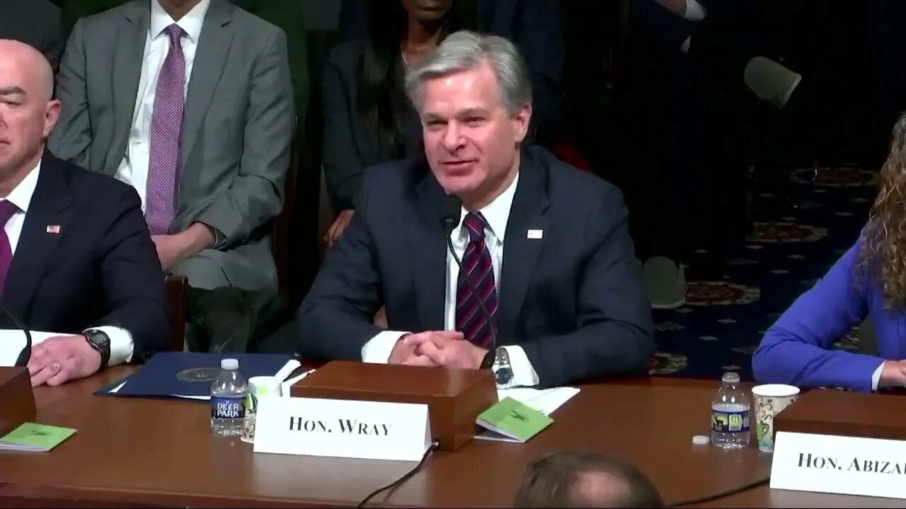FBI Director Chris Wray Says Individuals On Terror Watchlist Crossing U.S. Border "Not In My Lane"