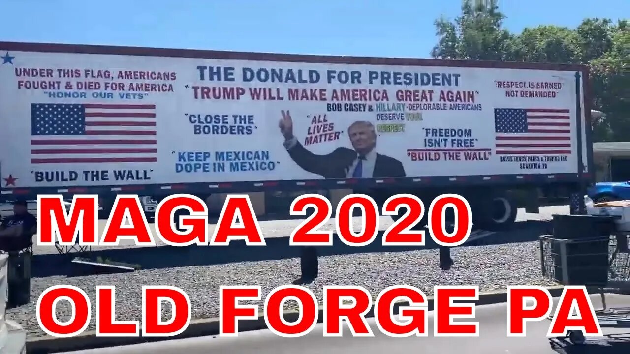 Trump Visits Old Forge PA MAGA Aug 2020