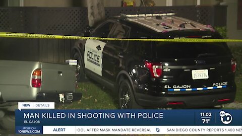 Man killed in shooting with El Cajon police