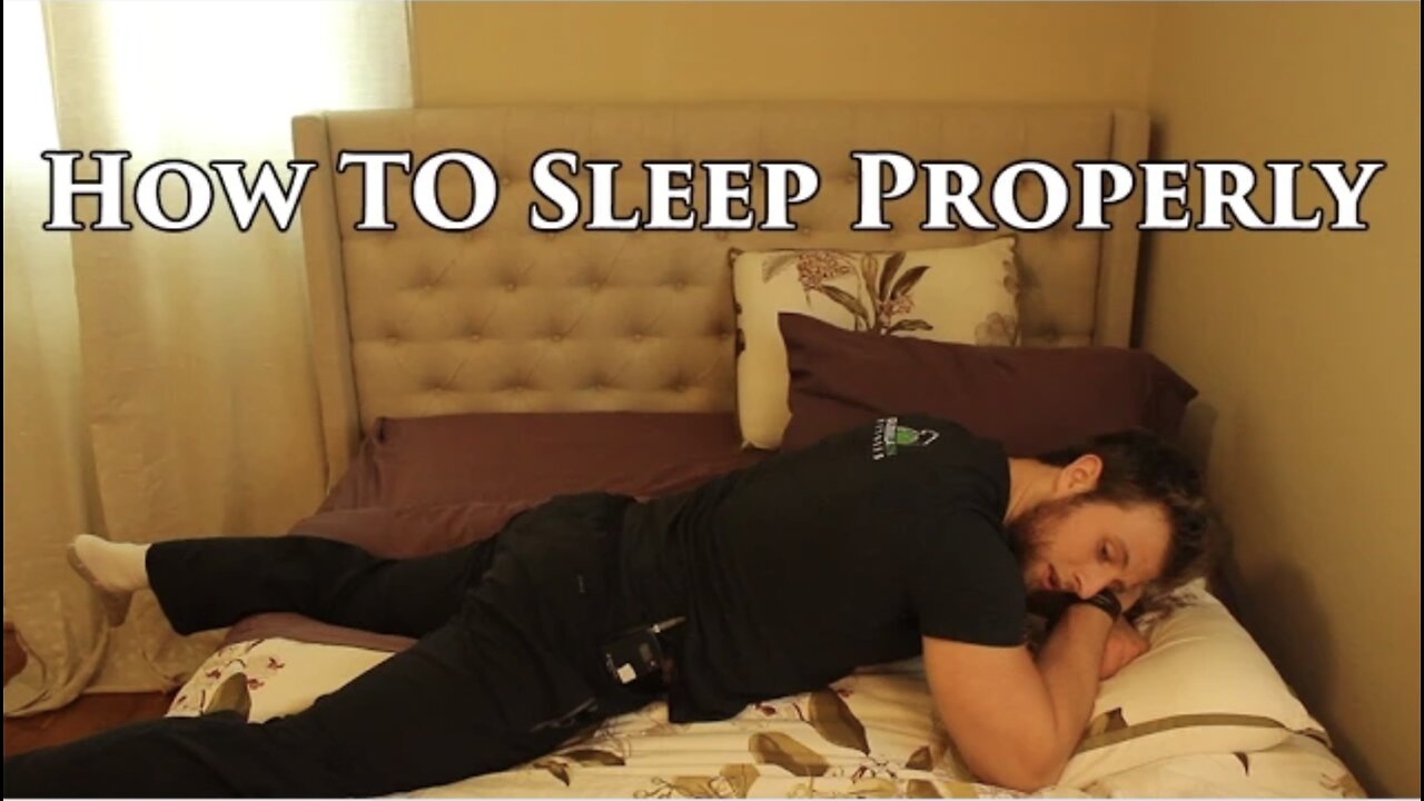 How To Sleep For PROPER Alignment & Mechanics