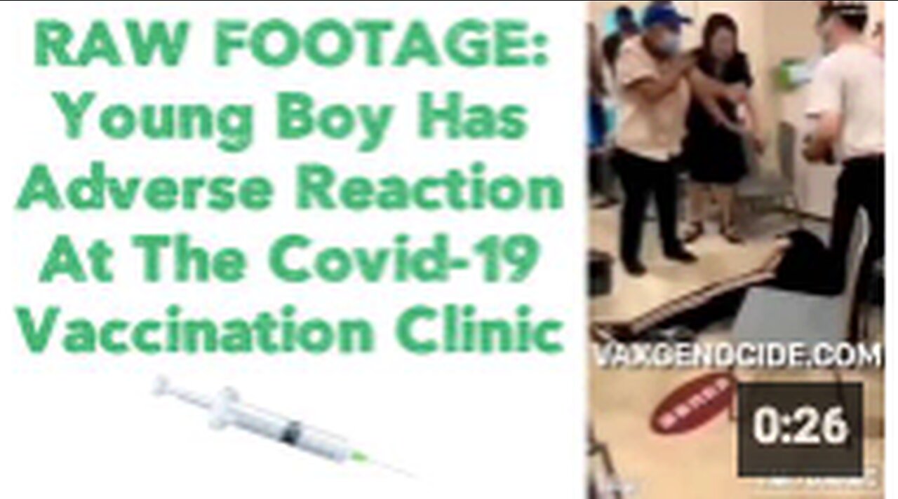 RAW FOOTAGE: Young Boy Has Adverse Reaction At The Covid-19 Vaccination Clinic