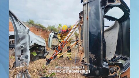 Ação em Araçuaí: simulação de salvamento veicular para conscientizar sobre prevenção de acid