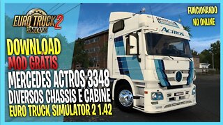 MERCEDES ACTROS MP3 3348 DOTEC EURO TRUCK SIMULATOR 2 MODS ETS2 1.42 / 1.43