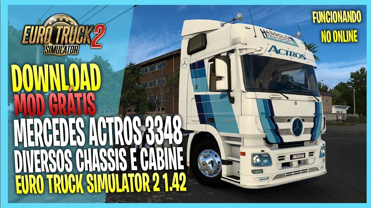 MERCEDES ACTROS MP3 3348 DOTEC EURO TRUCK SIMULATOR 2 MODS ETS2 1.42 / 1.43