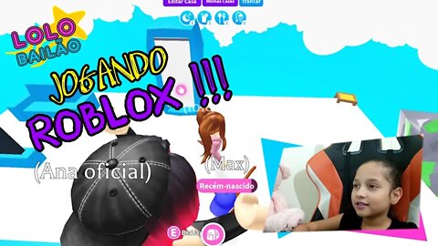 JOGANDO ROBLOX COM A MINHA AMIGA !!! (ADOPT ME) | LOLO BAILÃO