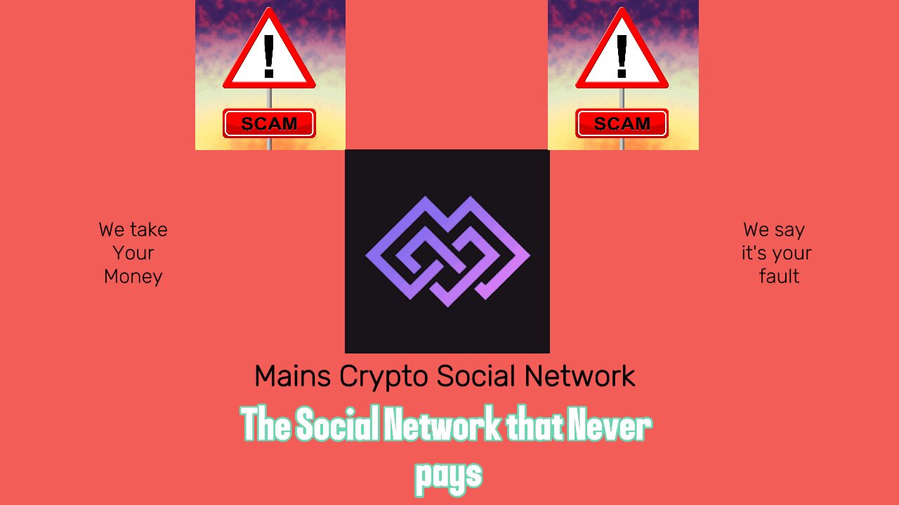 Main Crypto social network is a scam!!