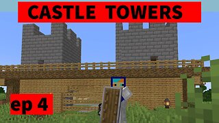 How I built a CASTLE tower in minecraft