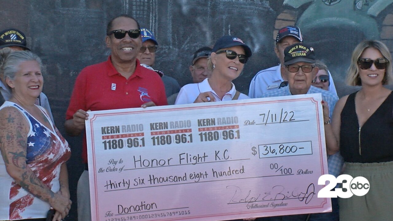 Kern County Honor Flight receives donation for over $36,000