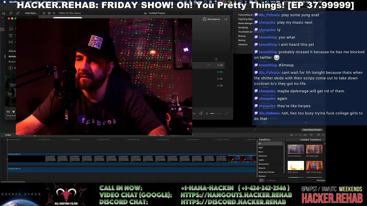 HACKER.REHAB: FRIDAY SHOW! Oh! You Pretty Things! [EP 37.99999]