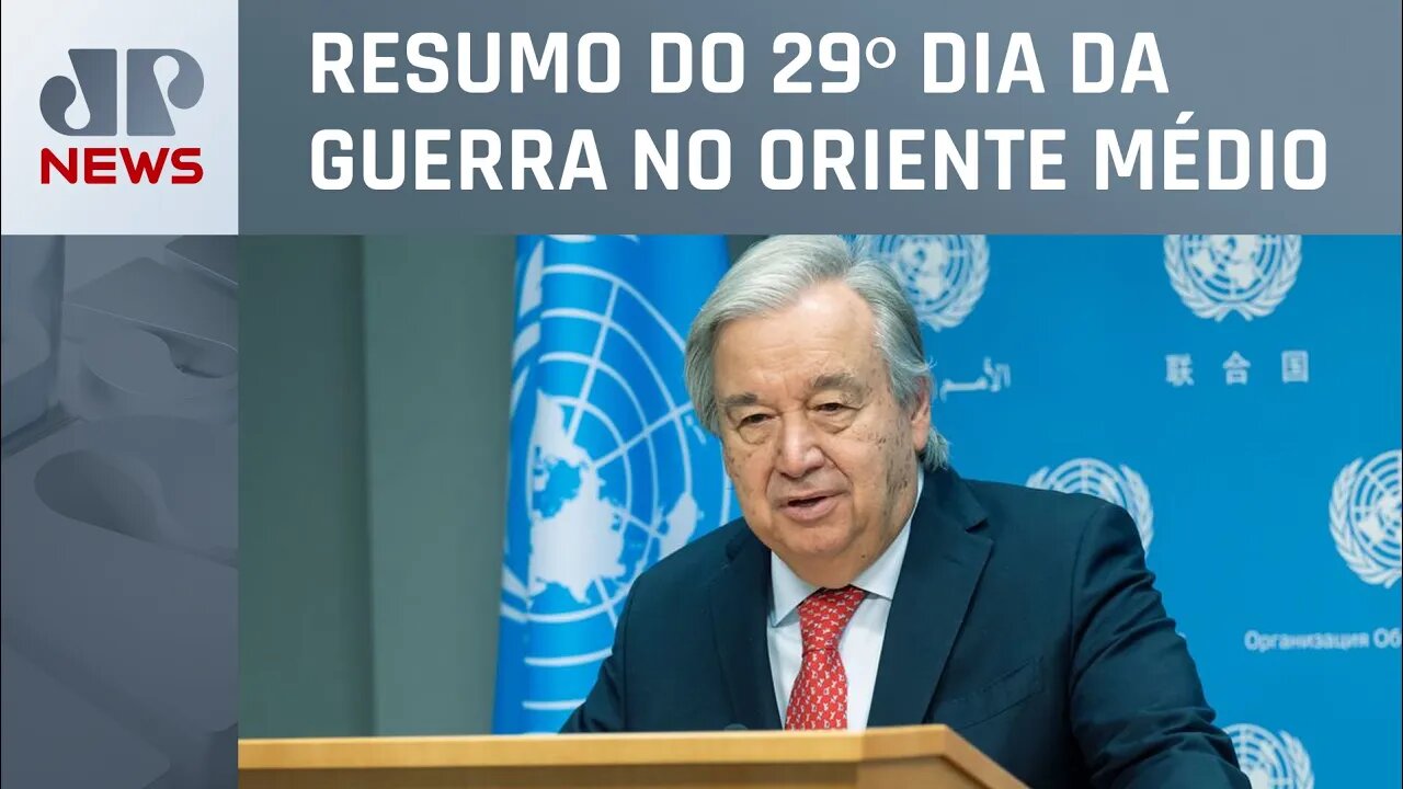 Secretário-geral da da ONU declara: “Gaza está virando um cemitério de crianças”