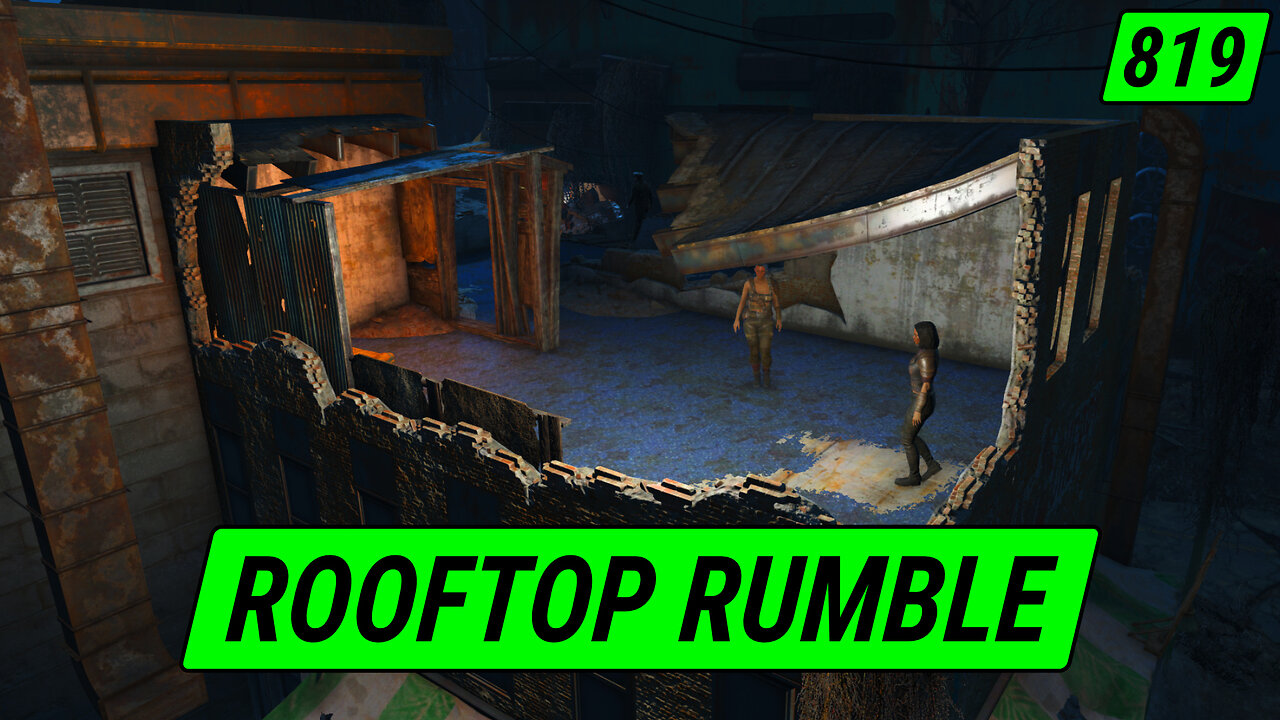 Scavengers Rooftop Rumble | Fallout 4 Unmarked | Ep. 819