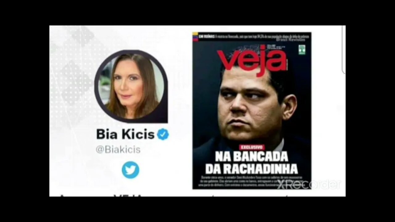 Rachadinha do Senador Davi Alcolumbre segundo Bia Kicis