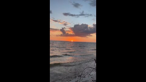 Sunset Before Hurricane Ian Arrives - Big Carlos Pass, Fort Myers Beach, FL