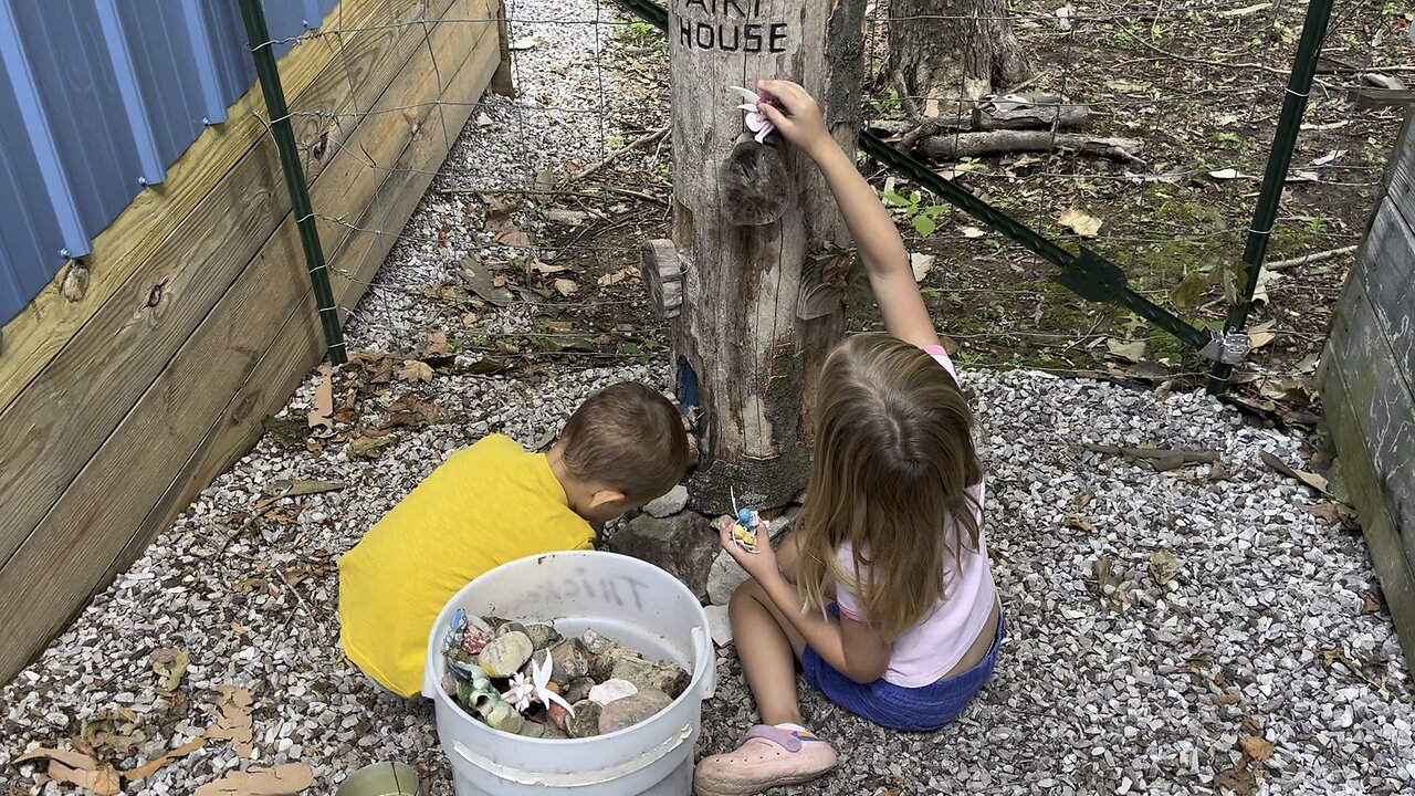 Ye Old Fairy House 🧚‍♀️ #ChamberlinFamilyFarms #fairyhouse #kidsatplay #imagination