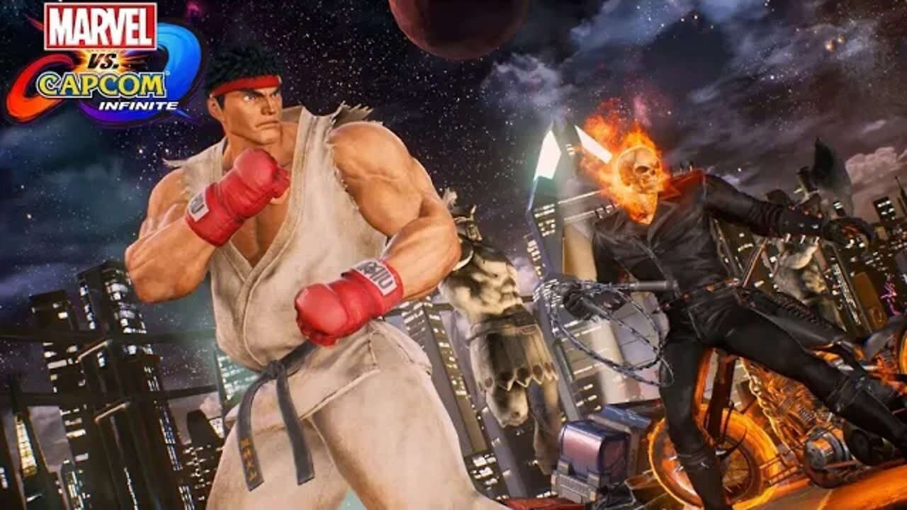 Marvel vs Capcom Infinite Arcade Mode Ryu, Ghost Rider