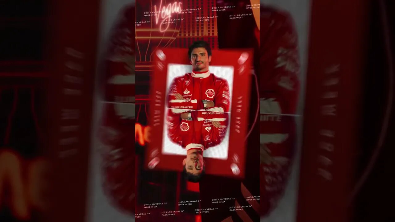 Leclerc e Sainz da Ferrari chegando em Las Vegas F1🏎️ #shorts #ferrari #f12023