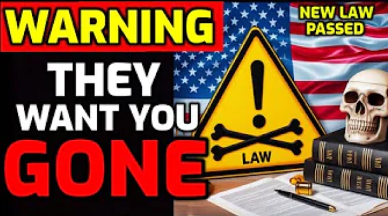 WARNING!! ⚠️ NEW LAW PASSED!! - They are TRYING TO GET RID OF US!! - PREPARE NOW!