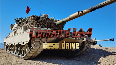 Leopard 1A4 test drive