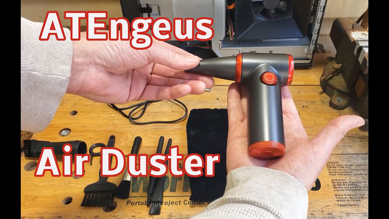 ATEngeus Cordless, Rechargeable Handheld Air Duster