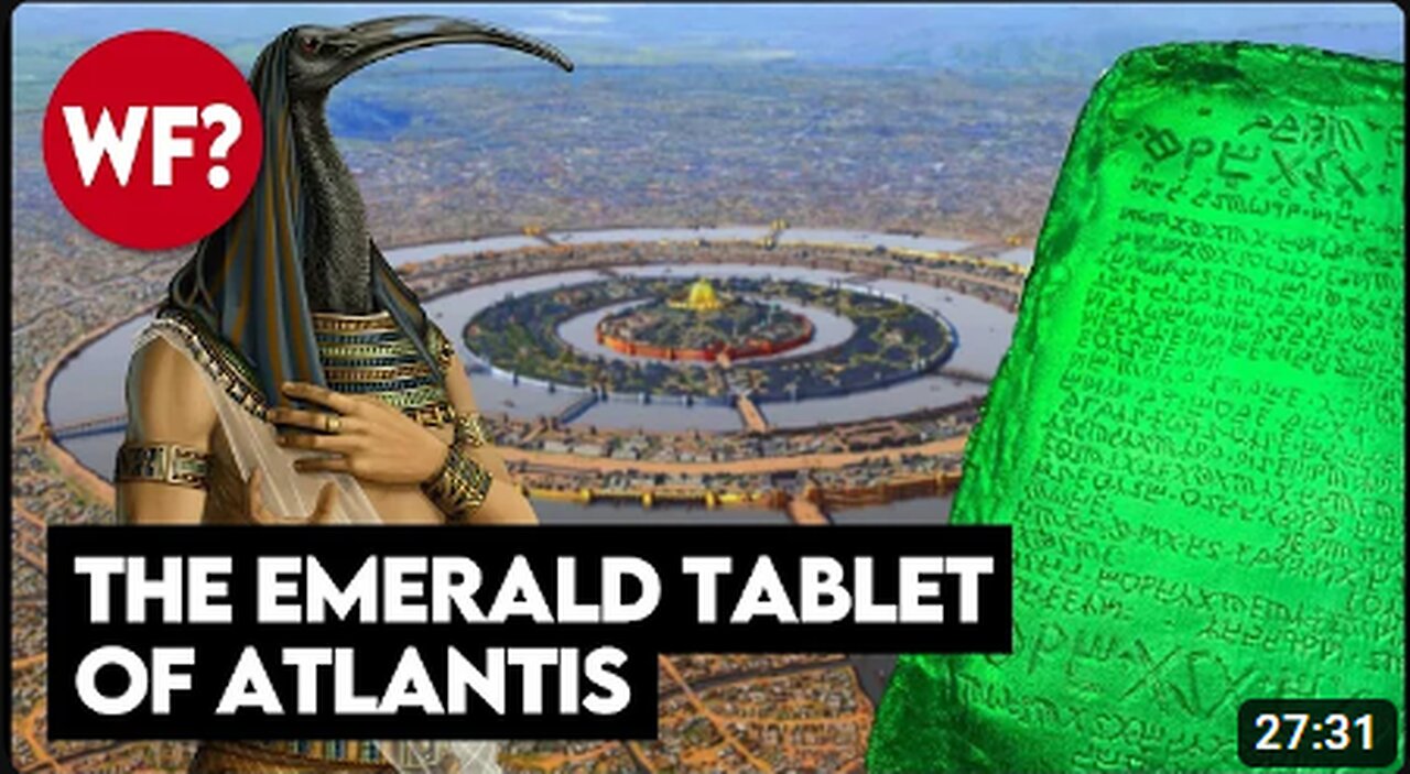 "Unlocking the SECRET of THOTH's Emerald TABLETS: Ancient KNOWLEDGE Revealed!"
