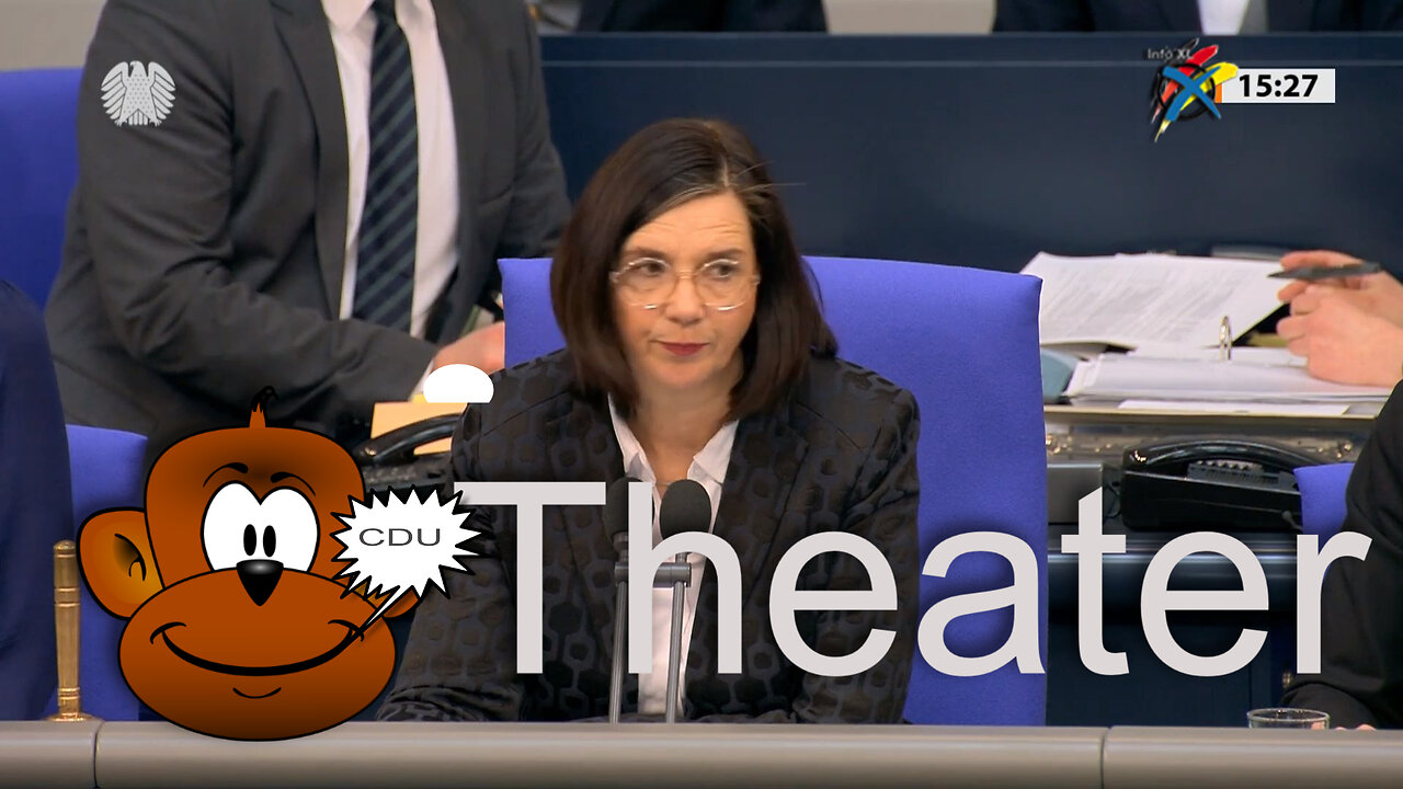 Affentheater im Bundestag.