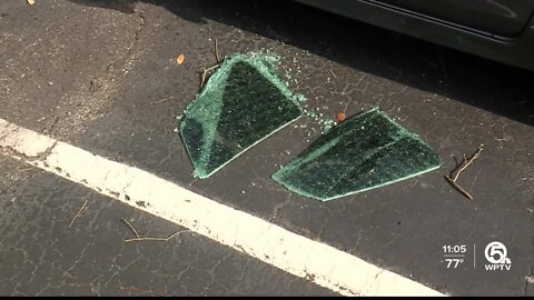 Car windows smashed at apartment complex near Boynton Beach