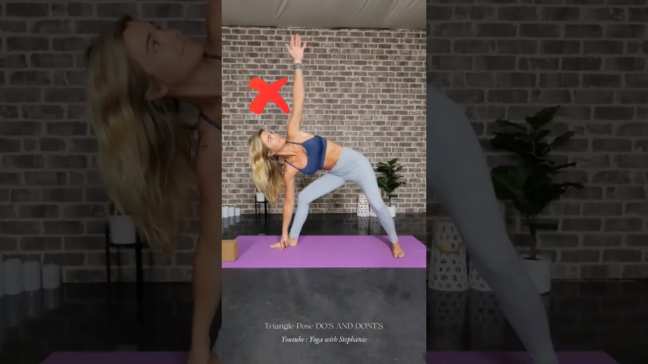 Triangle Pose Tutorial #yoga #yogapose #triangle #trianglepose #balance #corestrength #tutorial