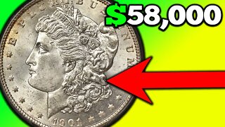 1901 Silver Morgan Dollar Coins Worth Thousands of Dollars!!