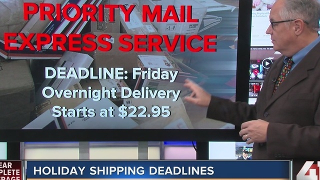 Holiday shipping deadlines