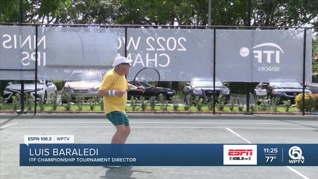 Oldest competitive tennis player comes to Palm Beach County