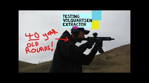 testing new volquartsen extractor for MP 15/22LR using 40! year old rounds.