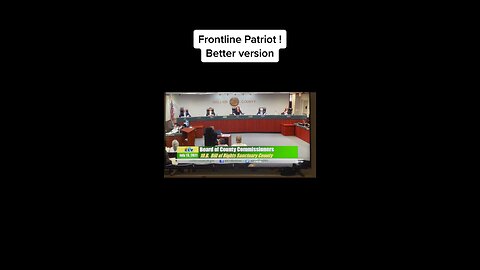 Patriot takes down a County Commissioner!