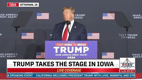 President Donald J. Trump in Ottumwa, IA