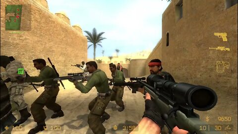 Counter Strike Source Dust 2 Bots #5 Just Only Snipers