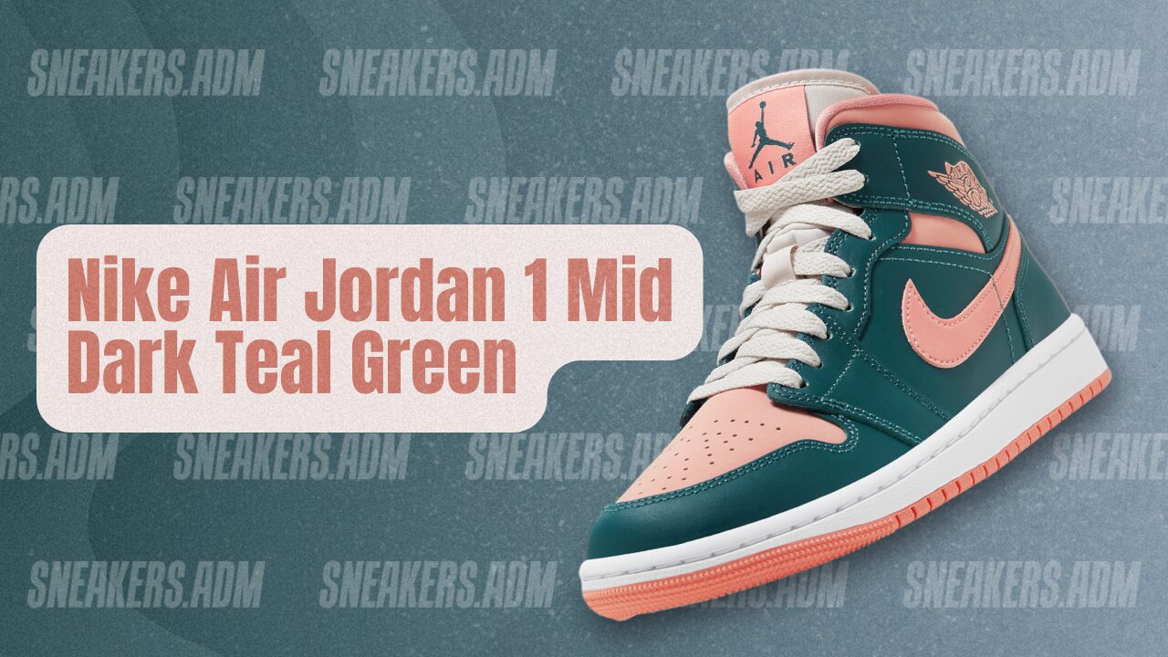 Nike Air Jordan 1 Mid Dark Teal Green (W) - BQ6472-308 - @SneakersADM