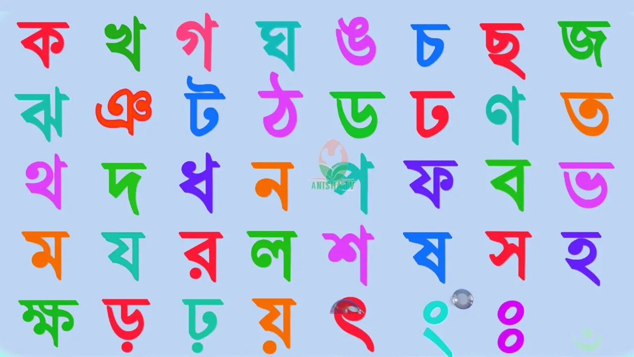 ka kha ga gha।বর্ণমালা ব্যঞ্জনবর্ণ কখগঘ।বাংলা বর্ণমালা শিক্ষা।ক খ। bangla banjonborno।Anisha tv83.